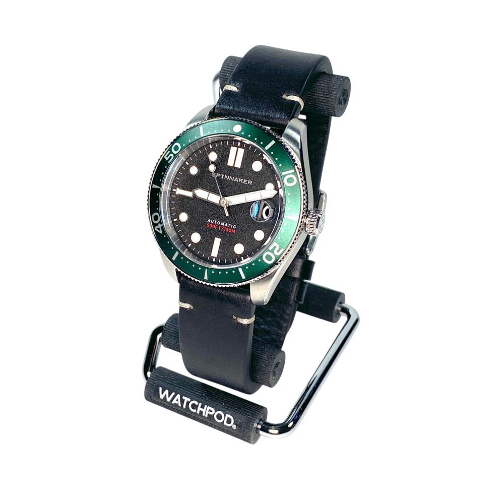 Spinnaker Croft Mid-Size Nomad Automatic Diver Watch Green Bezel SP-5100-02 Box